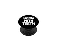 Worm With Teeth -Funny Saying Sarcastic Men Shaved Head Bald PopSockets Adhesive PopGrip