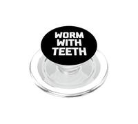 Worm With Teeth -Funny Saying Sarcastic Men Shaved Head Bald PopSockets PopGrip for MagSafe