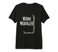 Worm Wrangler composting vermicomposting T-Shirt White Print Premium T-Shirt