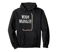 Worm Wrangler composting vermicomposting T-Shirt White Print Pullover Hoodie