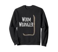 Worm Wrangler composting vermicomposting T-Shirt White Print Sweatshirt