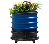 WORMbox | Wormery Worm Farm composter 3 Blue Trays + Planter | 48 liters | Organic Waste Compost, make your Worm Castings