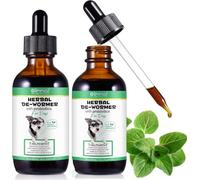 Wormer For Dogs Dog Worming Drops With Probiotics 120ml Dog Wormers For Large Medium Small Dogs Puppy Wormer 100% Natural Support For Digestive & Immune Health