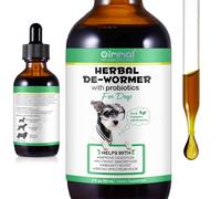 Wormer For Dogs Dog Worming Drops With Probiotics 60ml Dog Wormers For Large Medium Small Dogs Puppy Wormer 100% Natural Support For Digestive & Immune Health