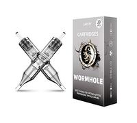 Wormhole Tattoo Cartridge Needles, 5RL Tattoo Needles 20PCS Disposable Tattoo Needle Cartridge Round Liner Cartridge Needles for Tattoo Pen Tattoo Machine Tattoo Supplies 1005RL