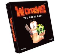 mantic Worms: The Board Game | Chaotic Strategy Board Game with Worms Miniatures | Tactical Weapon Cards, Dice & Destructible Terrain