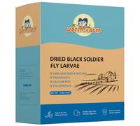 WormsFarm - 11 Pounds of Dried Black Soldier Fly Larvae, Chicken Food with More Calcium Than Flour Worms for Chickens and Laying Hens