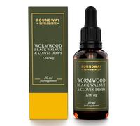 Wormwood Black Walnut and Clove Drops | High Strength Liquid Cleanse for Humans | 2 Months Supply | 30ml, 1200mg per Serving | Vegan Supplement and UK Made (Pack of 1)