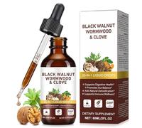 Wormwood Black Walnut and Clove Herbal Drop, Black Walnut & Wormwood & Pumpkin Seed & Clove, 20-in-1 Liquid Drops, Supports Immune Wellness, Supports Digestive Health 60ml