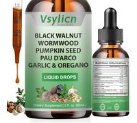 Wormwood Black Walnut and Clove Herbal Drop - Intestinal Health for Humans - Rapid Gut Cleanse & Digestive Health, for Gut Detox Cleanse and Digestive Well-Being - Alcohol-Free, 60ml