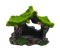 Worn-Out Aquarium Decoration Resin Simulation House Fishtank Ornament Betta Fish Accessories Aquatic Caves Aquarium Accessoires