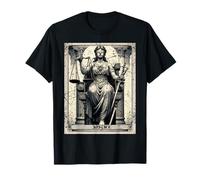 Worn Out Style Grunge Distressed Justice Tarot Card T-Shirt