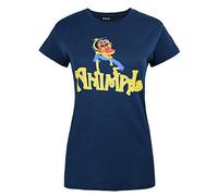 Worn The Muppets Animal Drummer Women's T-Shirt Blue