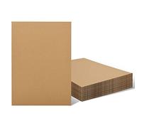 Worown 20 Pack A3 (297 x 420 mm) Large Cardboard Sheets, 3mm Thickness Corrugated Cardboard, Kraft Board for Painting, Modeling, Arts & Crafts