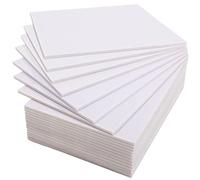 Worown 20 Pack A4 Foam Board, 5mm Thick Polystyrene Foam Sheet for Model Making, Mounting Photos, Presentations, Arts and Crafts Projects (White-300 x 217 mm)