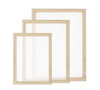 Worown 3 Size Wooden Paper Making Frame, Paper Maker, Papermaking Screen for DIY Crafts