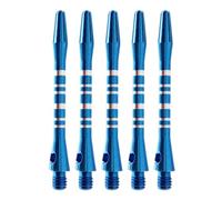Worparsen 5 Pcs Dart Stems, Dart Shaft for Steel Tip 2BA Thread Lockhole Polished Electroplated Anti-rust Portable Dart Accessories Dart Sharpener Replacement Kit Painted Lines Dart Pole Set Blue