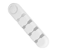 Worparsen Cable Fixer Silicone Punch-free Table Earphone Power Cable Winder Anti-winding Universal White