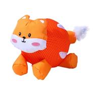 Worparsen Interactive Dog Chew Toys for Small Medium Dogs Food Hiding Puzzle Toy for Boredom Relief Cartoon Animal Plush Dog Toy for Teething and Cleaning Teeth Sheep Cow Fox Hippo (Fox)