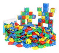 Worparsen Interlocking Building Blocks for Kids with Storage Box Building Toys Waffle Blocks for Kids Construction Learning Educational Toy Sets (140pcs)