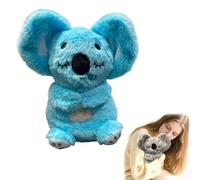 Worparsen Koala - Emotional Healing on Demand, 5-Speed Breathing Light & Moving Ears, Ultra-Soft Koala Plush Mimics The Matural Movements, Realistic Emotional Companion Healing Hugs Blue