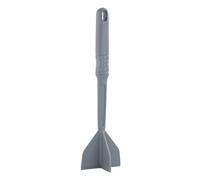 Worparsen Manual Hamburger Meat Chopper Stirrer with 4 Curve Blades,Long Handle Chopper for Mixing Cutting, Egg Salad, Mashed Potato Grey