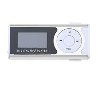 Worparsen Mini Mp3 Music Player LCD Screen Clip USB Support 16GB Micro SD-Card Portable Digital Music Media Player White