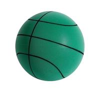 Worparsen Silent Basketball Dribbling Indoor Upgraded Quiet Uncoated High-Density Foam Ball,Size 3/5/7 High-Density Noiseless Basketball, Training Ball For Various Indoor Activities (Green, 24cm)