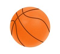 Worparsen Silent Basketball Dribbling Indoor Upgraded Quiet Uncoated High-Density Foam Ball,Size 3/5/7 High-Density Noiseless Basketball, Training Ball For Various Indoor Activities (Orange, 21cm)