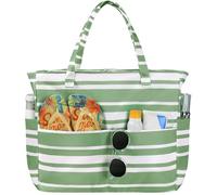 WORPICE Beach Bag with 8 Pockets Large Waterproof Beach Bag