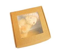 Worry Bear In A Box, Handmade Mini Plush Bear In Box, Small Stuffed Doll Plush, Handmade Positive Pet Buddy With Inspirational Soft Home Decor For Valentine's Day Mother's Day Birthday