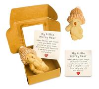Worry Bear in a Box, Soft Anxiety Relief Gift with Inspirational Card