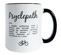 Worry Less Design Cycling Mug - Funny Cycling Gift - 330ml Ceramic Mug