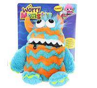 Worry Monster Plush Soft Toy blue & orange