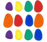 Worry Stone, 12Pcs Fidget Toys for ADHD, Anxiety Relief Sensory Stones for Autism, Calms for Anxiety, Stress Relief for Teens and Adults, Classroom and Office Focus Tool, Assorted Colours