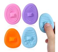 Worry Stones for Anxiety,4pcs Anxiety Relief Items Fidget Toys for Adults Teens Kids,Classroom Desk Stress Relief Tools Gifts for Adhd Autism,Silent Quiet Small Tactile Sensory Stone Fidget Toy