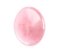 Worry Stones Rose Quartz, Thumb Stone Rose Quartz, Crystal Thumb Worry Stone, Thumb Stone for Reiki Balancing, Therapy, Meditation (Rose Quartz)