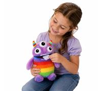 Worry Yummy Kids Purple Zipper Monster Cuddly Soft Plush Toy