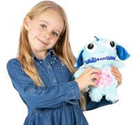 Worry Yummy Monster Children's Soft Toy - 28cm (11") Soft Cuddly Toy For Kids - Boys & Girls Anxiety, Stress & Fear Reducing Sleep Companion - Blue 'Marvin'