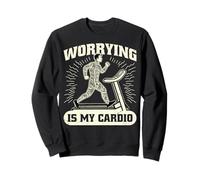 Worrying Is My Cardio Jewish Jew Judaism Hebrew Culture Sweatshirt