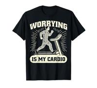 Worrying is My Cardio Jewish Jew Judaism Hebrew Culture T-Shirt