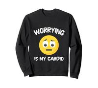 Worrying is My Cardio Jewish Mom Mother's Day Kosher Gym Sweatshirt