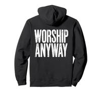 Worship Anyway Vintage Christian Pullover Hoodie