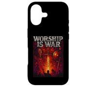 Worship Is War Act Like Men Gothic Style Adult Christian Case for iPhone 17