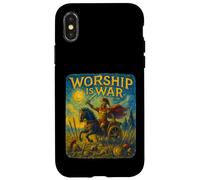 Worship Is War Act Like Men Van Gogh Style Adult Christian Case for iPhone X/XS