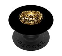 Worship Leader Praising His Name Christian Music Faith Gosp PopSockets Adhesive PopGrip