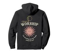 Worship Psalms Minimal Sun Faith Pullover Hoodie