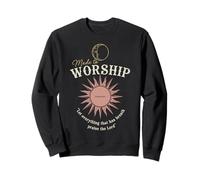 Worship Psalms Minimal Sun Faith Sweatshirt