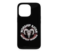 Worship Satan Respect Women Feminist Satanist Satanic Case for iPhone 13 Pro