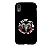 Worship Satan Respect Women Feminist Satanist Satanic Case for iPhone XR